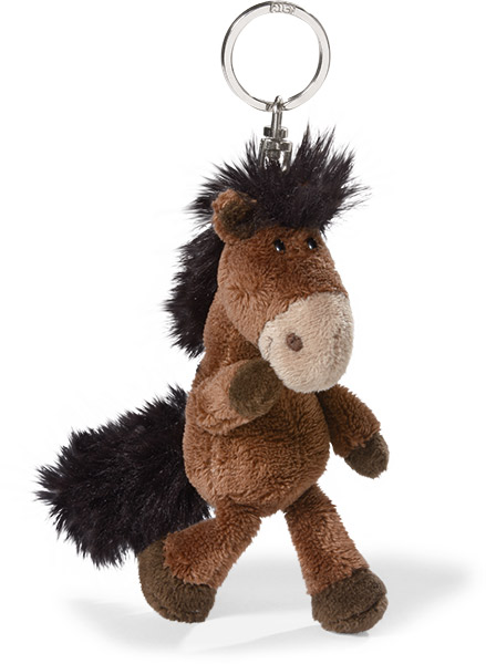 plush horse keyring